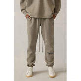Fog Essentials Pant Black Flocked Printed Trousers