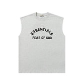 Fog Essentials tank spring summer FOG letter crew neck casual vest