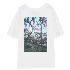Fog Fear of God Essentials T Shirt Double Line Floral Short Sleeve Printed Couple T-shirt