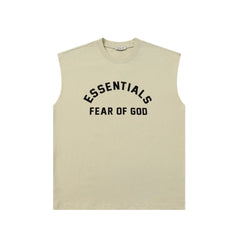 Fog Essentials tank spring summer FOG letter crew neck casual vest