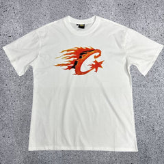Corteiz Flame Logo T-Shirt – White/Multi