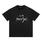 Fog Essentials T Shirts Summer FOG Double Line Joint Letter Crew Neck Short Sleeve