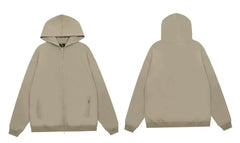 Represent Solid Heavyweight Zip-Up Hoodie - Sand/Khaki