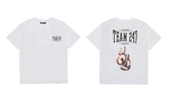 Represent "Team 247" Boxing Gloves Graphic T-Shirt - White
