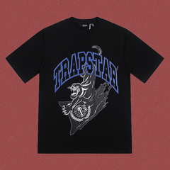 Trapstar Shooters Panther Arch Logo Tee - Black/Blue