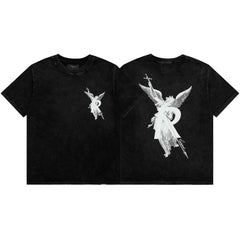 Represent Archangel & Sword "R" Graphic T-Shirt - Vintage Black