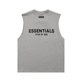 Fog Essentials tank spring/summer FOG alphabet casual crew neck vest