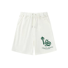 Trapstar London TS Monogram Sweat Shorts - Off-White/Green