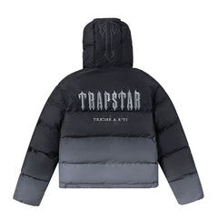 Trapstar Ombre Fade Puffer Jacket - Black/Grey