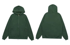 Represent Solid Heavyweight Zip-Up Hoodie - Pine Green