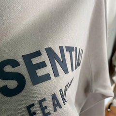 Fog Essentials Hoodie Offset Logo Fleece Hooded Sweater