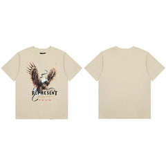 Represent "Racing" Eagle Graphic T-Shirt - Off-White