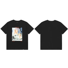Represent Vintage Oil Painting Graphic T-Shirt - Black