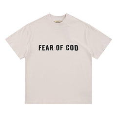 Fog Essentials T Shirts Spring/Summer FOG Main Line Plastic Letter Crew Neck Short Sleeves