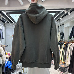 Represent Vintage Heavyweight Hoodie with Snap Collar - Charcoal Grey