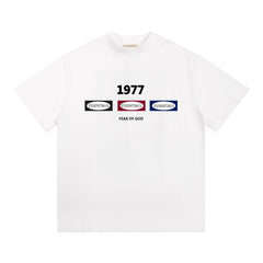 Fog Essentials T Shirts Spring/Summer FOG Letter Pattern Crew Neck Short Sleeves