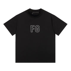 Fog Essentials T Shirts Spring/Summer FOG Pattern Crew Neck Short Sleeves