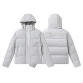 Trapstar Embossed Arch Logo Puffer Jacket - Light Grey