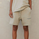 Fear of God Essentials Core Collection Sweatshorts Beige thin velvet