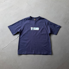 Derschutze Landscape Box Graphic T-Shirt - Navy Blue
