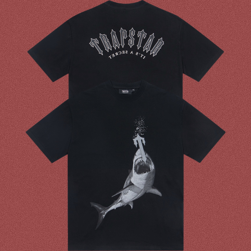 Trapstar Shark Bite Graphic Tee - Black