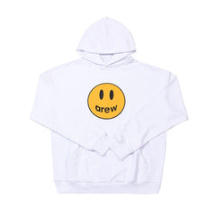 Drew House Smiley Face Pullover Hoodie, White