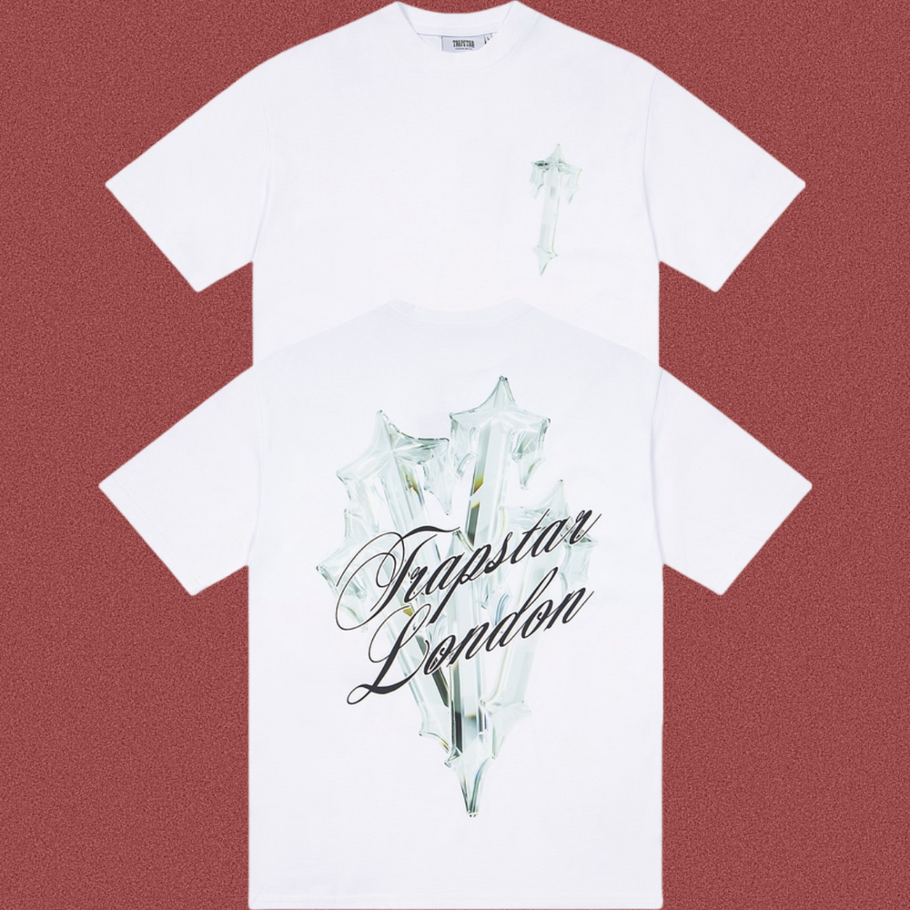 Trapstar Lily Flower & London Script Tee - White