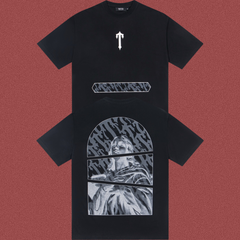 Trapstar Split Classical Statue Graphic Tee - Black