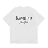 Fog Essentials T Shirts Spring/Summer FOG Limited Letter Pattern Crew Neck Short Sleeves