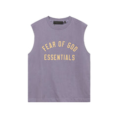 Fog Essentials tank summer FOG letter round neck pullover vest