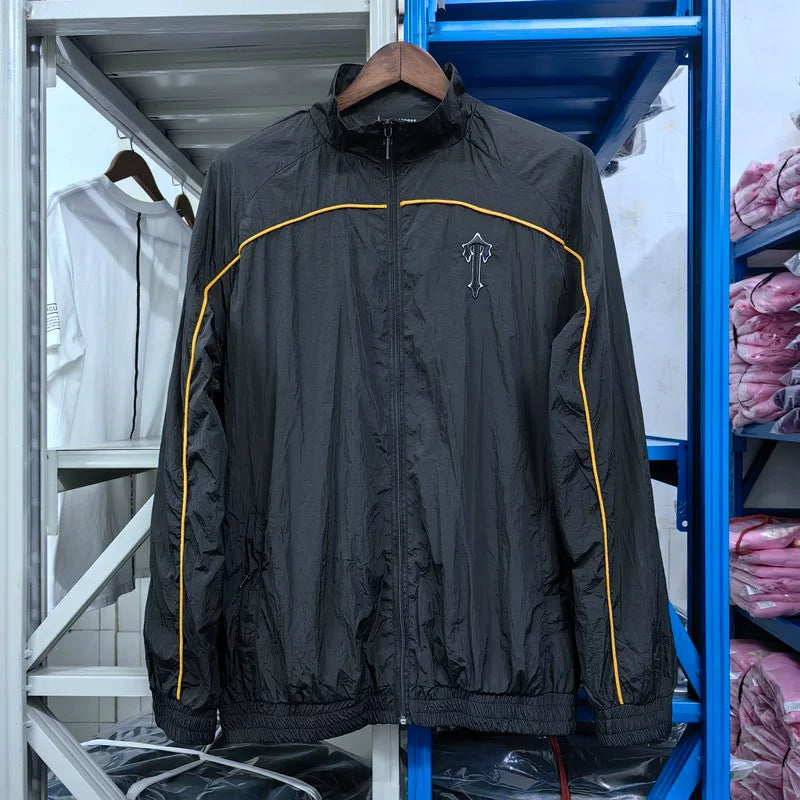 Trapstar Piping Track Jacket - Black/Yellow