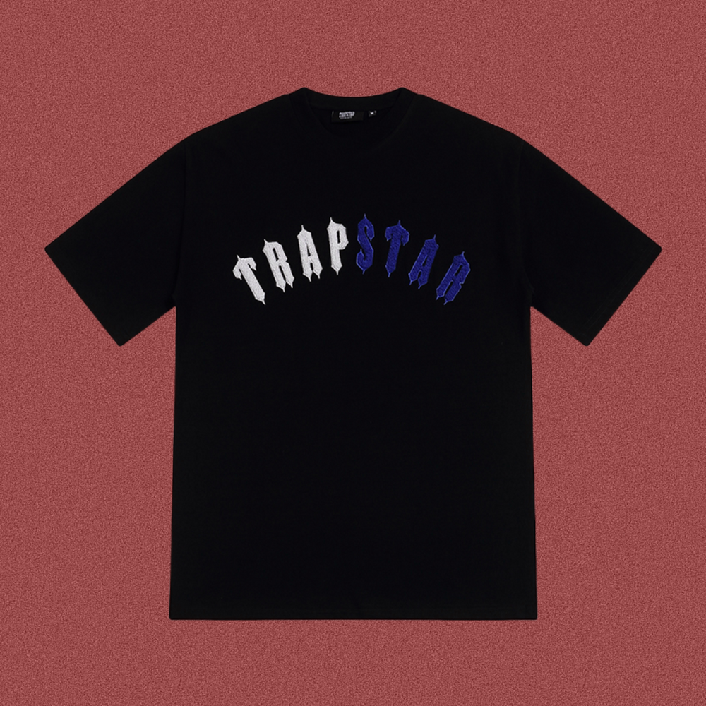 Trapstar Gradient Arch Logo Tee - Black/Blue
