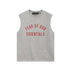 Fog Essentials tank summer FOG letter round neck pullover vest