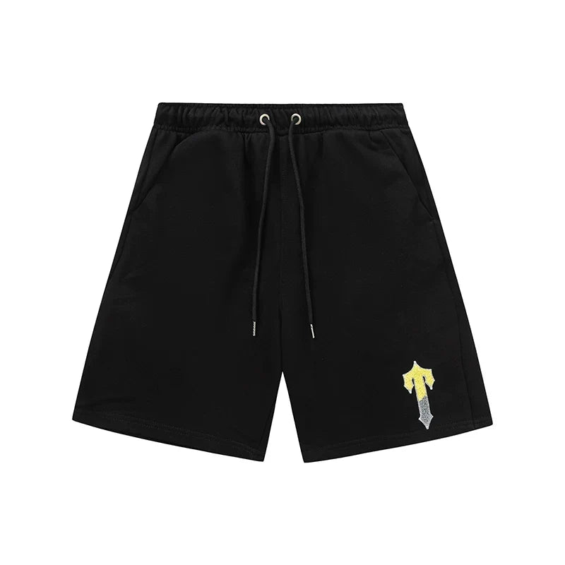 Trapstar Irongate Arch Small T Sweat Shorts - Black/Yellow