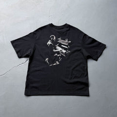 Derschutze Pianist Line Art T-Shirt - Black