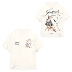 Represent "Good Speed" Vintage Figure & "R" Graphic T-Shirt - Off-White