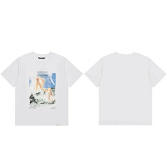 Represent Vintage Oil Painting Graphic T-Shirt - White