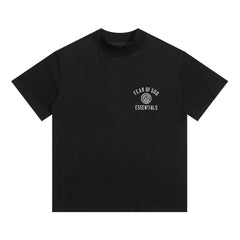 Fog Essentials T Shirts Autumn/Winter FOG Letter Print Crew Neck Short Sleeves