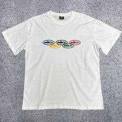 Corteiz Island Rings Logo T-Shirt – White/Multi