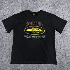 Corteiz "Rules The World" Alcatraz Graphic Tee (Black Multi-Color Edition)