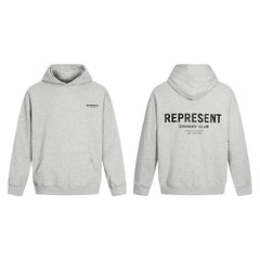 Represent Owners' Club Heavyweight Hoodie - Heather Grey