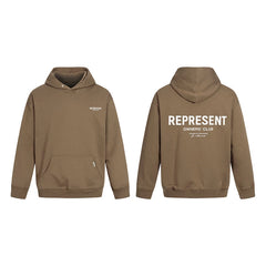 Represent Owners' Club Heavyweight Hoodie - Khaki/Brown