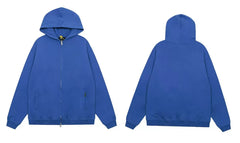 Represent Solid Heavyweight Zip-Up Hoodie - Cobalt Blue