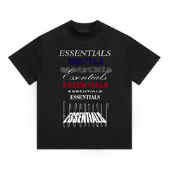 Fog Essentials T Shirts Spring/Summer FOG Letter Pattern Crew Neck Short Sleeves
