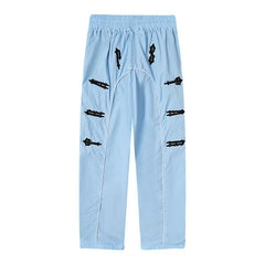 Trapstar Piping Track Pants - Sky Blue/Black