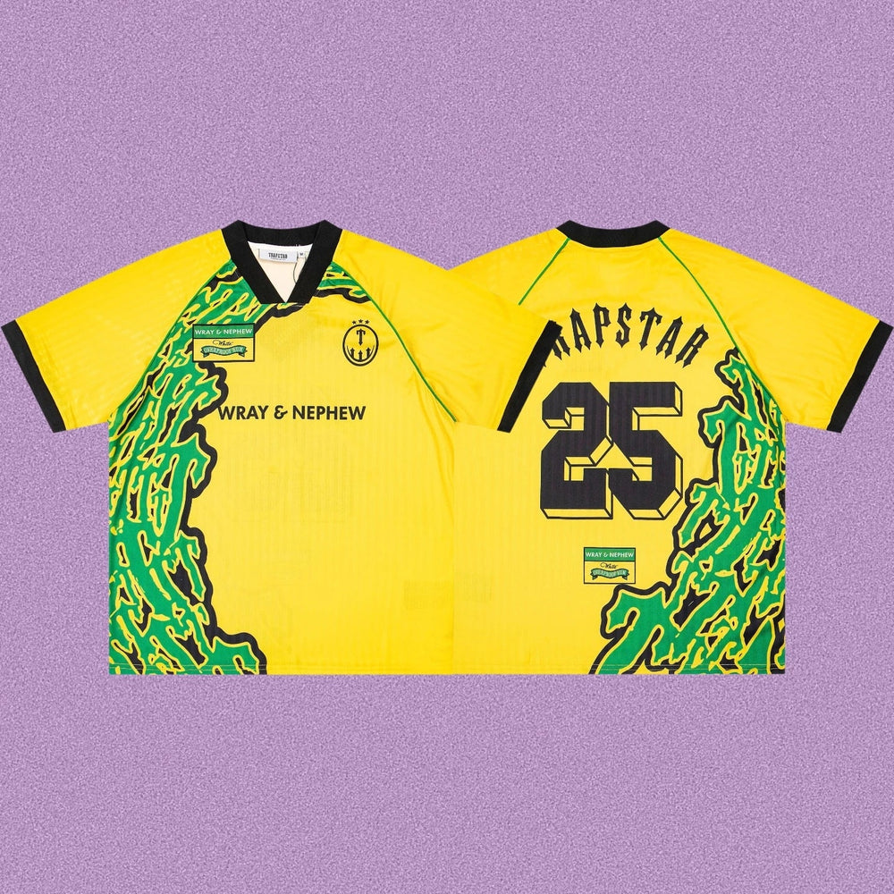 Trapstar x Wray & Nephew Graphic Football Jersey - Yellow/Green