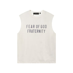 Fog Essentials tank spring summer FOG letter crew neck vest