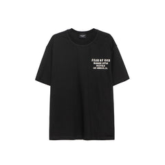 Fog Essentials T Shirts Spring/Summer FOG Sanskrit Alphabet Pattern Crew Neck Short Sleeves