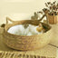 Cat Bed Handwoven Natural Seagrass with Cushion