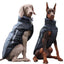 Thickened Big Dog Coat Jacket with Fur Collar Winter Warm Pet Clothes for Medium Large Dogs Greyhound Doberman mascotas Outfits